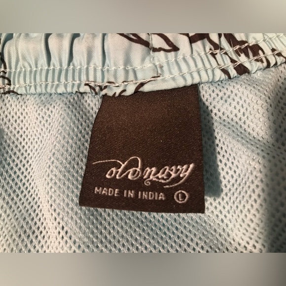 Vintage OLD NAVY Hawaii Swim Trunks L beach ocean diving snorkle Pool rlx rlpc 1 - Picture 3 of 7